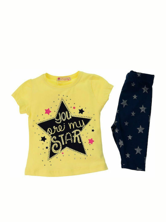 All Stars Kids Set with Leggings Summer 2pcs White