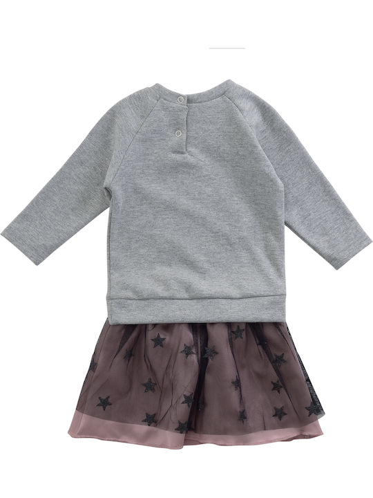 Babylon Kids Set with Skirt Winter 2pcs Gray