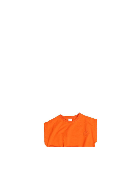 New College Kids Set with Shorts Summer 2pcs Orange