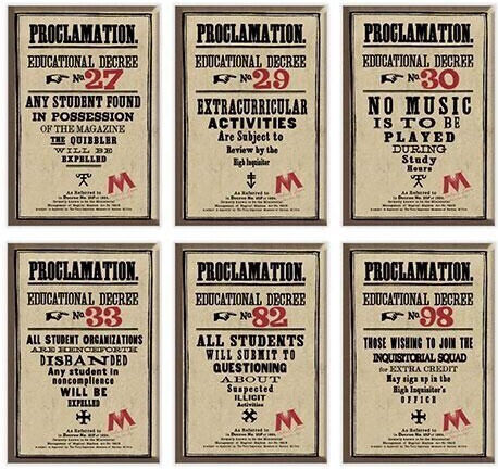Cinereplicas Ορθογώνια Σετ Μαγνητάκια 5.5x8εκ. 6τμχ