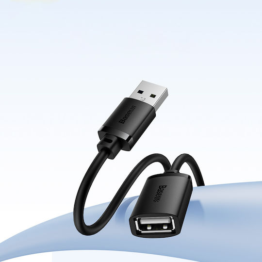 Baseus USB 2.0 Kabel USB-A-Stecker - USB-A-Buchse Schwarz 0.5m B00631100111-00