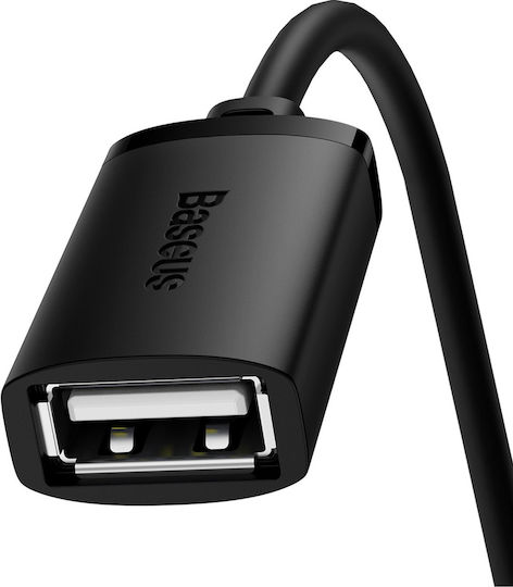 Baseus USB 2.0 Kabel USB-A-Stecker - USB-A-Buchse Schwarz 0.5m B00631100111-00