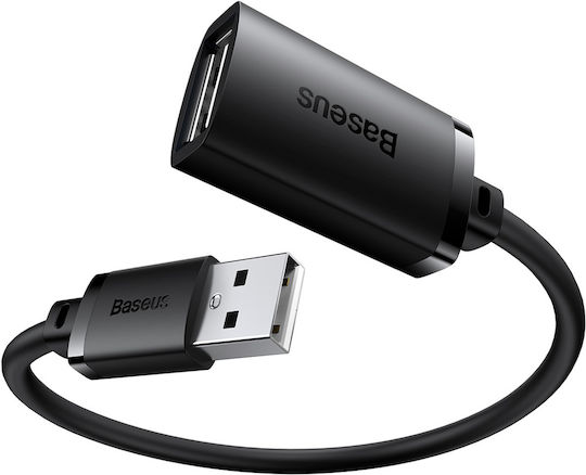 Baseus USB 2.0 Kabel USB-A-Stecker - USB-A-Buchse Schwarz 0.5m B00631100111-00
