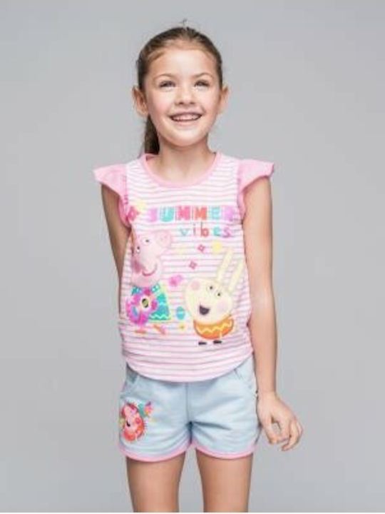 Cerda Kinder Set mit Shorts Sommer 2Stück Rosa