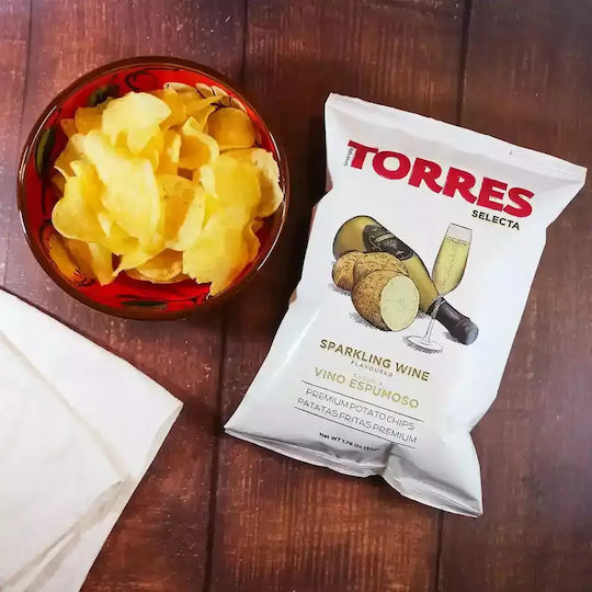 Torres Chips Selecta Premium cu Gust Vin Spumant 150gr