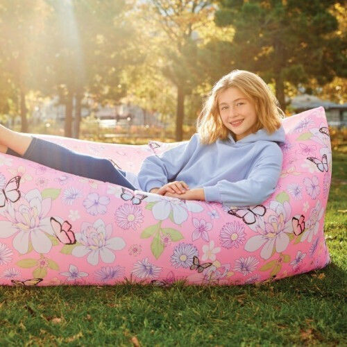 Make It Real Butterfly Lounge Inflatable Φουσκωτό Lazy Bag Ροζ