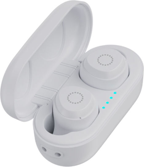 Joyroom JR-TL10 In-ear Bluetooth Handsfree Ακουστικά με Θήκη Φόρτισης Λευκά
