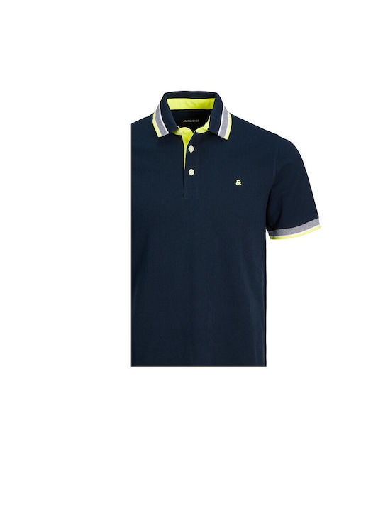 Jack & Jones Ανδρικό T-shirt Κοντομάνικο Polo Navy