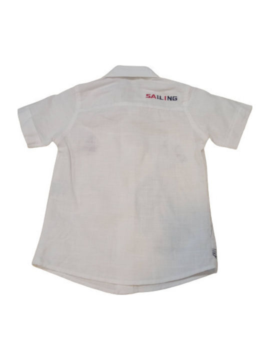 Set pentru copii cu pantaloni Vară 2buc Alb