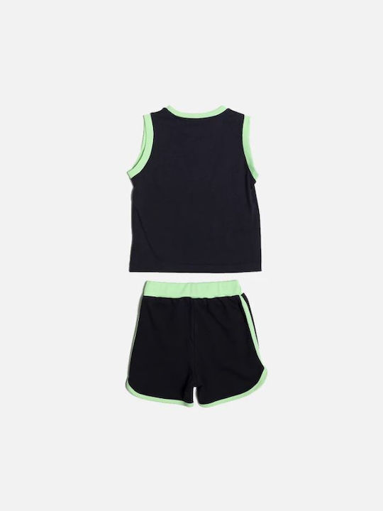 Fun Strike Kids Set with Shorts Summer 2pcs Navy Blue