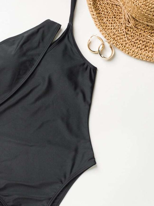 One Piece Swimsuit with Removable Padding Black