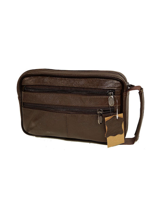 Handtasche AC 381 Leder Cognac Leder