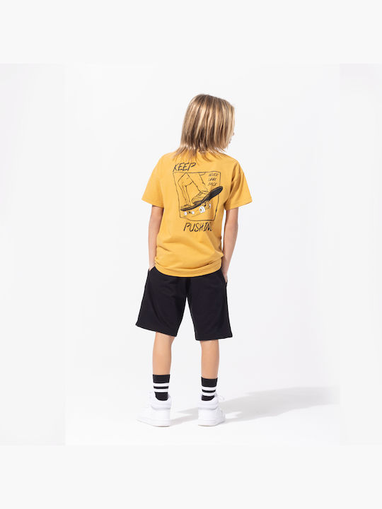 Fun Strike Kids Set with Shorts Summer 2pcs Yellow