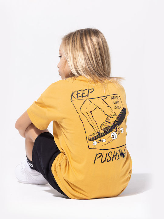 Kids' Set with Shorts Summer 2pcs Yellow
