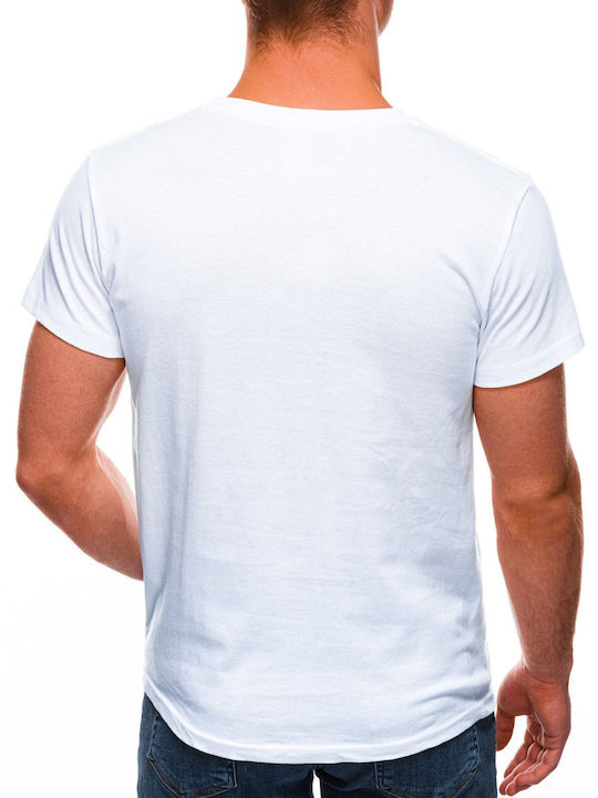 Edoti Herren T-Shirt Kurzarm Weiß