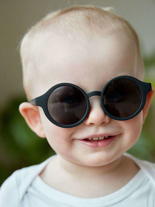 Filibabba Runde Kinder-Sonnenbrillen Schwarze für 1-3 Jahre