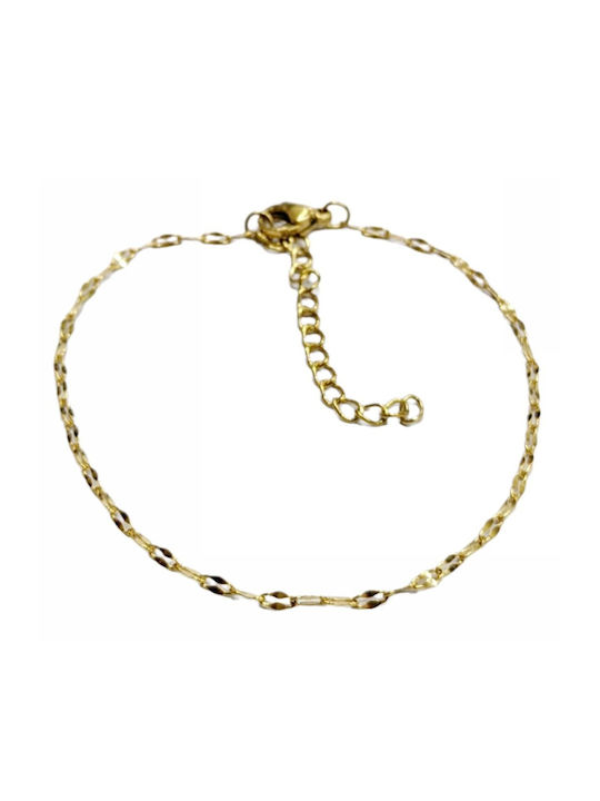 Tatu Moyo Bracelet Chain made of Steel Gold Plated