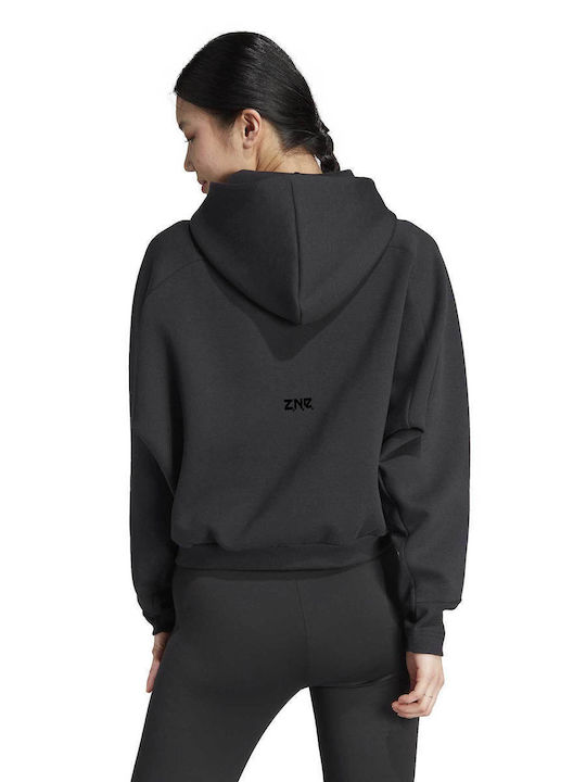 Adidas Women's Hooded Cardigan Black