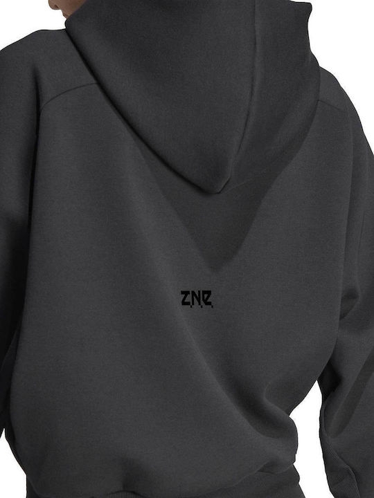 Z.N.E. Women's Sweatshirt Jacket Hooded Black