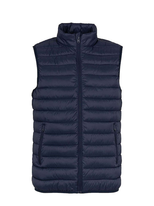 10045843 Sleeveless Jacket Puffer Blue