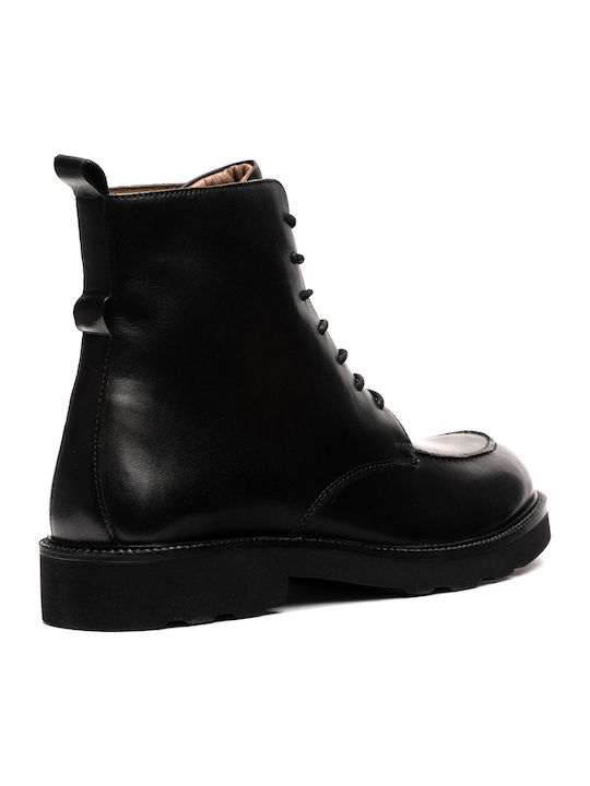 Philippe Lang Men's Leather Boots Black