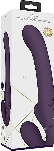 Vive Fără bretele Strap On cu Dildo în Culoare Violet