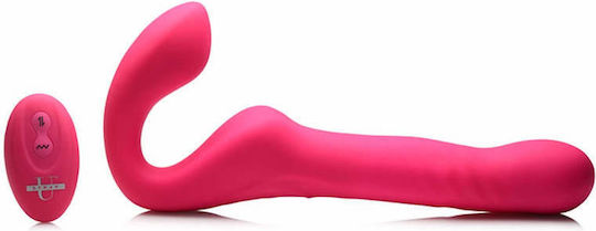 Strap U Trägerlos Strap On mit Dildo in Rosa Farbe