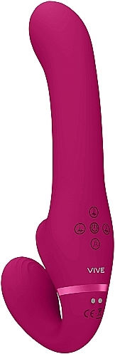 Vive Strapless Strap On με Dildo σε Ροζ Χρώμα