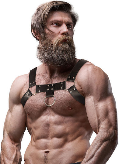 Fetish Submissive Ανδρικό Harness Μαύρο