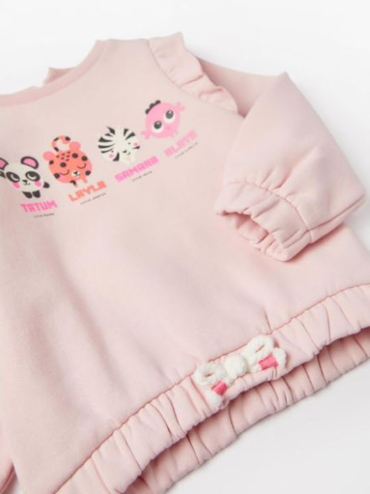 Zippy Kinder Sweatshirt Rosa