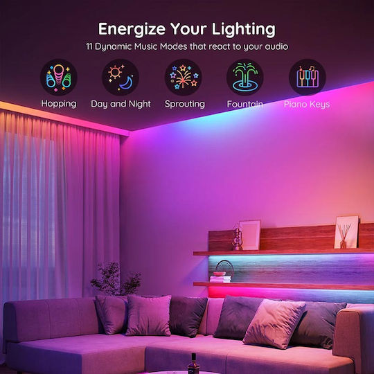 Govee Smart LED Strip Wi-Fi 24V RGB Light 10m with Power Supply