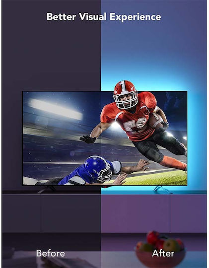 Govee Smart LED Strip Backlight TV USB 5V RGB Light 3.05m with Power Supply & Remote Control