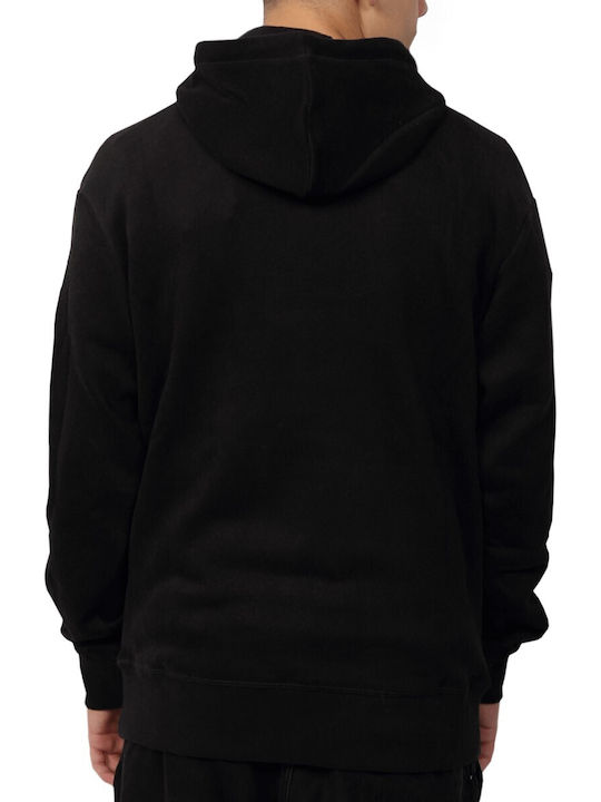 Jack & Jones Men's Sweatshirt with Hood Black