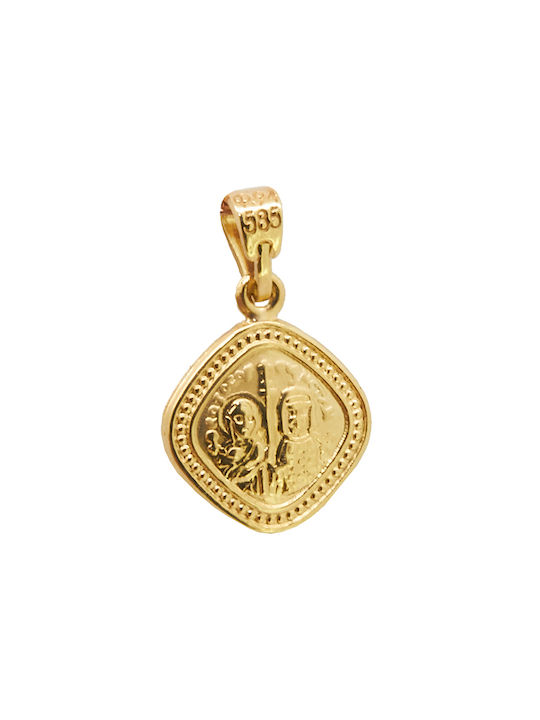 Pendant Kids Talisman Constantine from Gold 14K ΠΦ0355