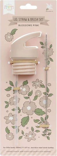 A Little Lovely Company Ανταλλακτικό Καπάκι για Θερμός 350ml Ροζ