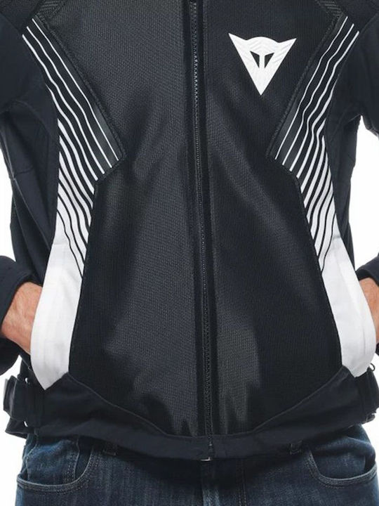 Dainese Super Rider 2 Winter Men's Motorcycle Jacket Cordura Waterproof Black/White