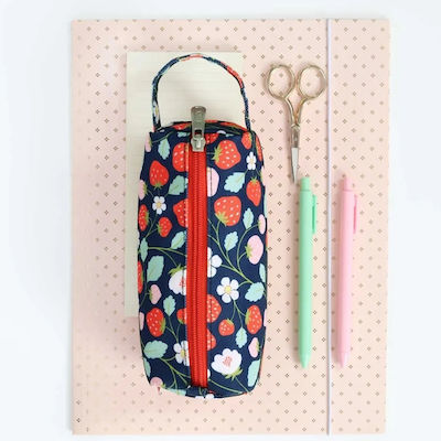 A Little Lovely Company Pencil Case Barrel with 1 Compartment Blue