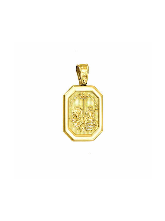 Pendant Kids Talisman Double Sided Constantine from Gold 14K APP-21652Y