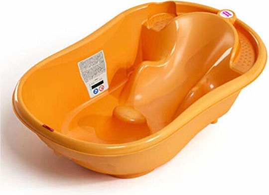 OK Baby Μπανιέρα Μωρού Onda 2 με Θερμόμετρο Orange