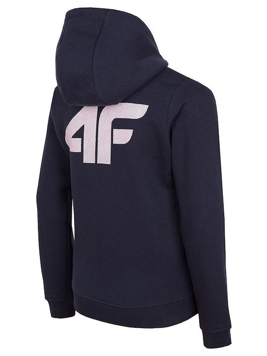 4F Boys Sweatshirt with Zipper Blue