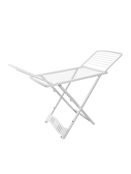 Et Plast Kyknos Folding Floor Plastic Clothes Drying Rack with Wheels with 22m Hanging Length