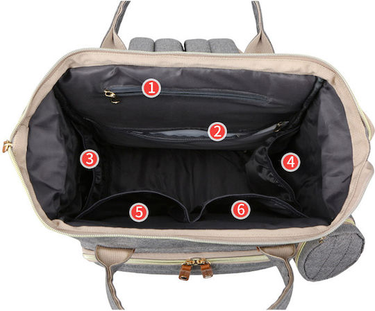 Queen Mother Diaper Bag Gray