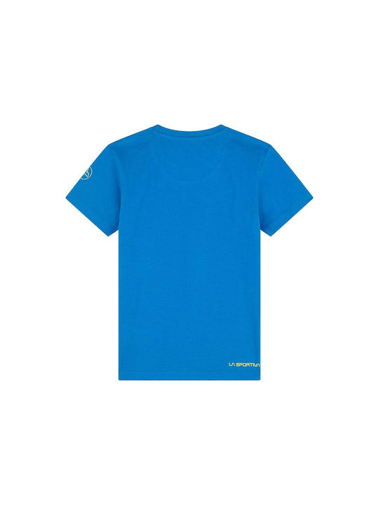 La Sportiva Kinder-T-Shirt Blau