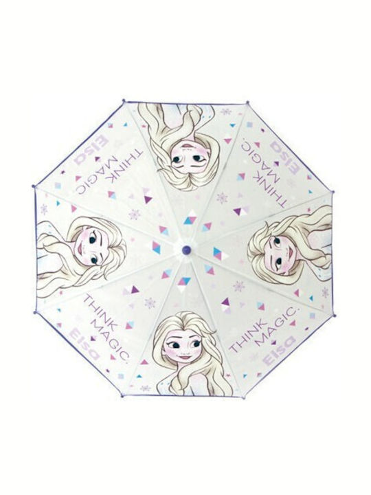 Arditex Kinder Regenschirm Gebogener Handgriff Blau mit Durchmesser 46cm.