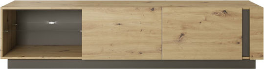Έπιπλο TV Επιδαπέδιο Artisan / Γραφίτης 187.5x40x45.5εκ. Έπιπλο TV Επιδαπέδιο Artisan / Γραφίτης 187.5x40x45.5εκ.