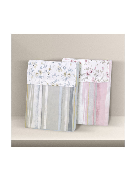 Lino Home Agne Pillowcase Set with Envelope Cover Grey 50x70cm.