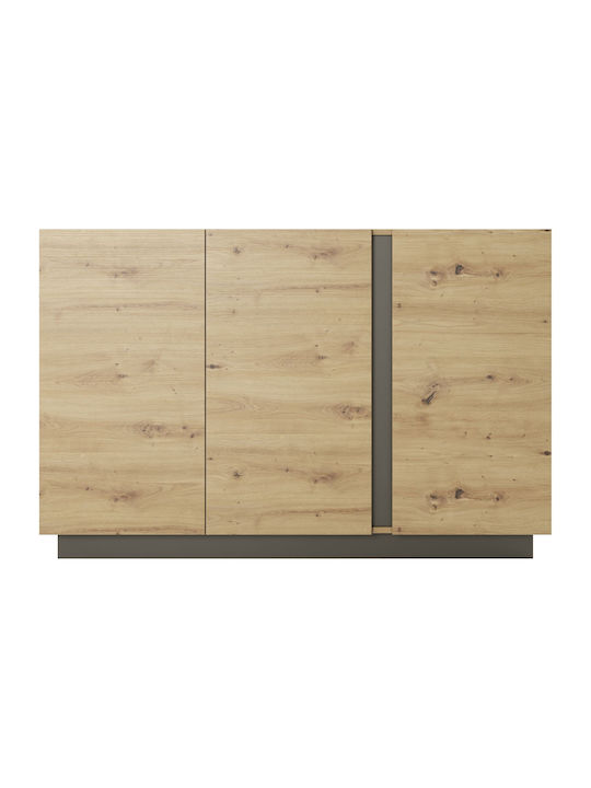 Bufet Din Lemn Artisan Oak / Grafit 138.2x40x90.5cm