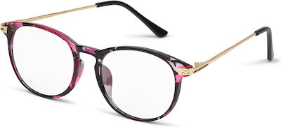 Nordic Vision Women's Reading Glasses +1.00 in Pink color