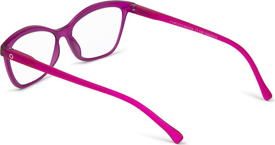 Nordic Vision Helsingborg Women's Reading Glasses +1.00 in Pink Color