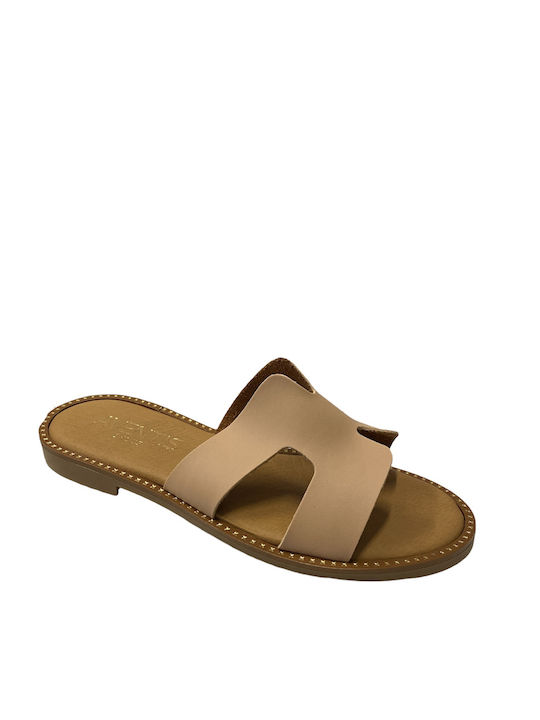 Aventis Shoes Women's Flat Sandals Nude